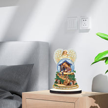 Load image into Gallery viewer, Wooden Christmas Desktop Diamond Painting Ornament for Home Office Desktop Decor
