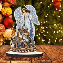 Load image into Gallery viewer, Wooden Christmas Desktop Diamond Painting Ornament for Home Office Desktop Decor
