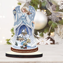 Load image into Gallery viewer, Wooden Christmas Desktop Diamond Painting Ornament for Home Office Desktop Decor
