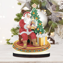 Load image into Gallery viewer, Wooden Christmas Desktop Diamond Painting Ornament for Home Office Desktop Decor
