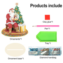 Load image into Gallery viewer, Wooden Christmas Desktop Diamond Painting Ornament for Home Office Desktop Decor
