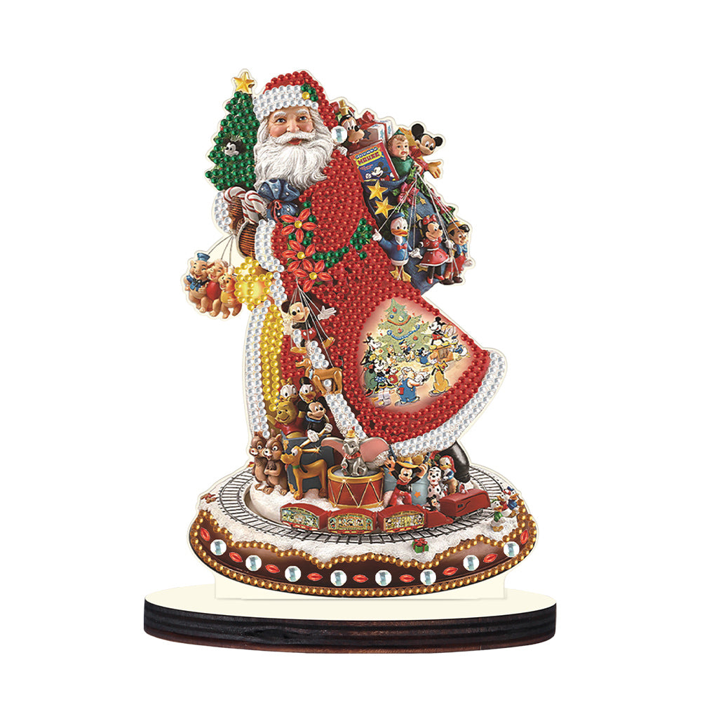Wooden Christmas Desktop Diamond Painting Ornament for Home Office Desktop Decor