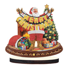 Load image into Gallery viewer, Wooden Christmas Desktop Diamond Painting Ornament for Home Office Desktop Decor
