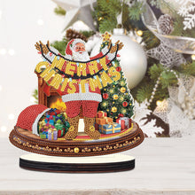 Load image into Gallery viewer, Wooden Christmas Desktop Diamond Painting Ornament for Home Office Desktop Decor
