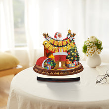 Load image into Gallery viewer, Wooden Christmas Desktop Diamond Painting Ornament for Home Office Desktop Decor
