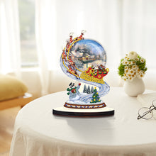 Load image into Gallery viewer, Wooden Christmas Desktop Diamond Painting Ornament for Home Office Desktop Decor
