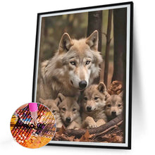 Load image into Gallery viewer, Diamond Painting - Full Round - Parent-child wolf (30*40CM)
