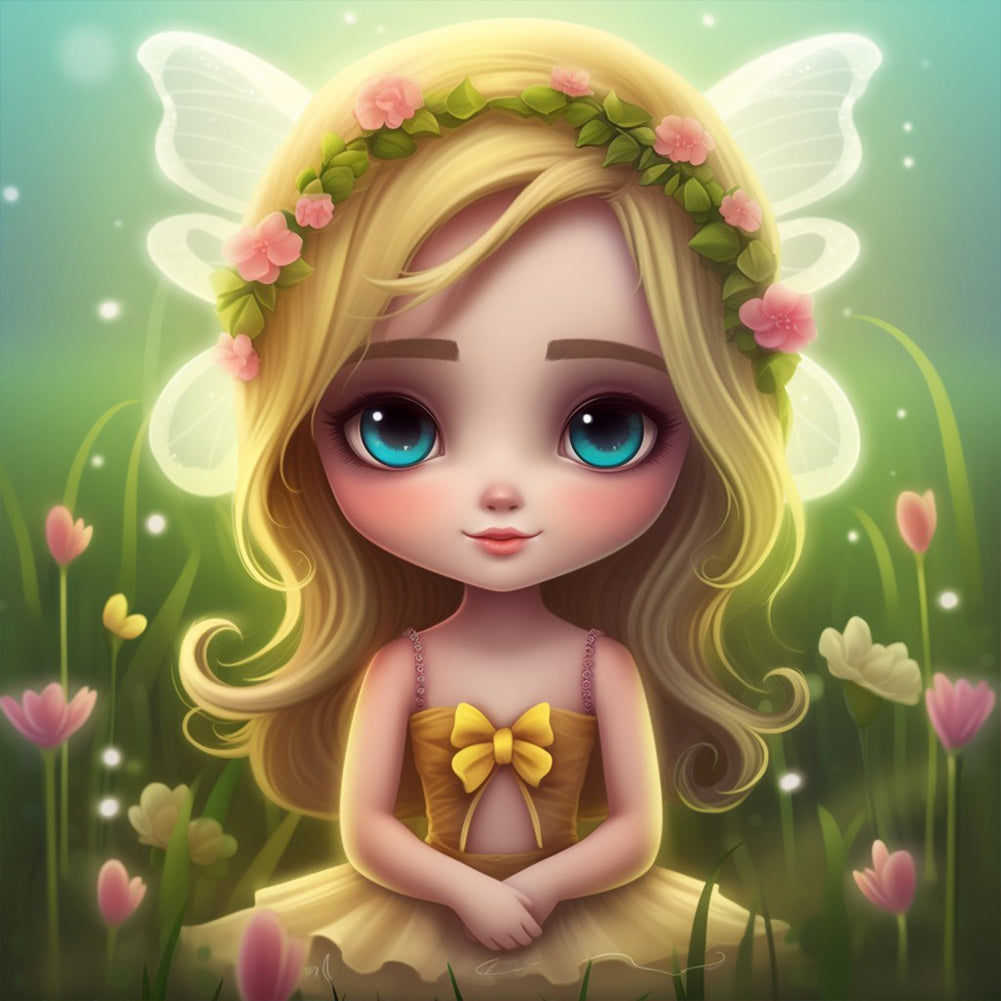 Diamond Painting - Full Round - elf girl (30*30CM)
