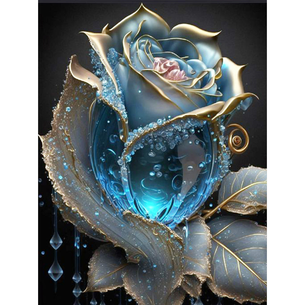 Diamond Painting - Full Round - Glazed crystal flower (30*40CM)