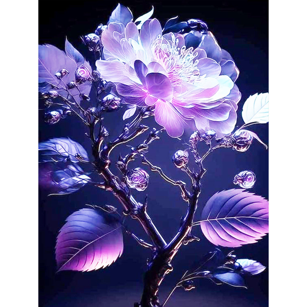 Diamond Painting - Full Round - Glazed crystal flower (30*40CM)