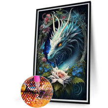 Load image into Gallery viewer, AB Diamond Painting - Full Round - flower dragon (40*60CM)

