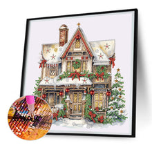 Load image into Gallery viewer, Diamond Painting - Partial Special Shaped - Christmas snow house (30*30CM)
