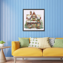 Load image into Gallery viewer, Diamond Painting - Partial Special Shaped - Christmas snow house (30*30CM)

