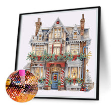 Load image into Gallery viewer, Diamond Painting - Partial Special Shaped - Christmas snow house (30*30CM)
