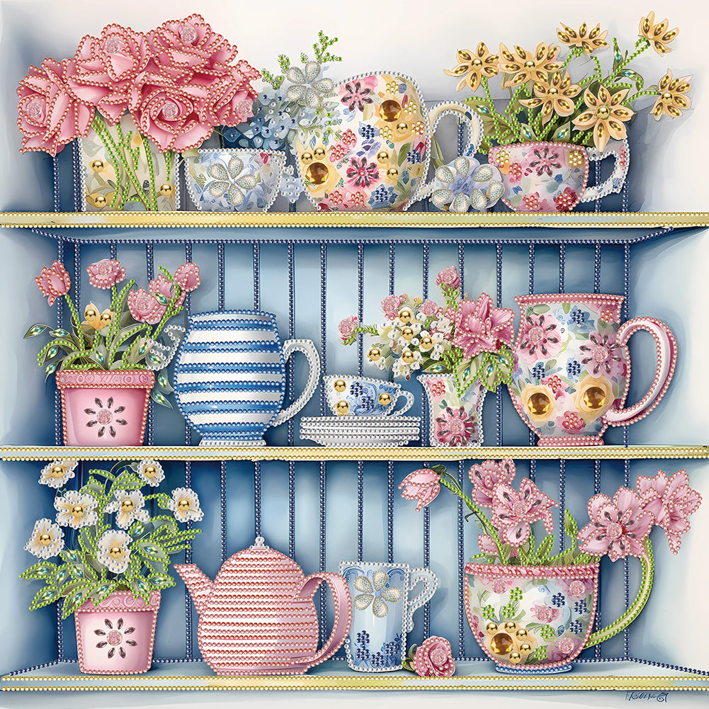 Diamond Painting - Partial Special Shaped - garden wall (50*50CM)