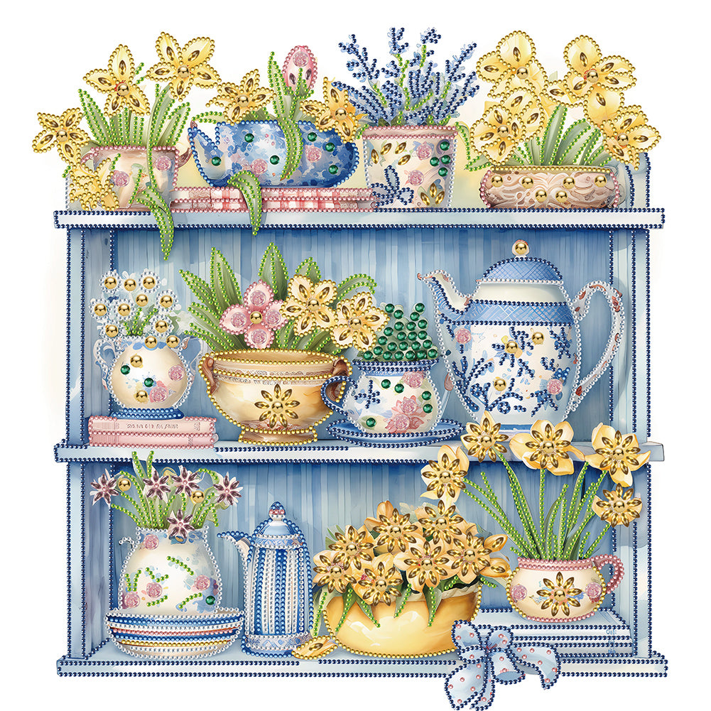 Diamond Painting - Partial Special Shaped - garden wall (50*50CM)