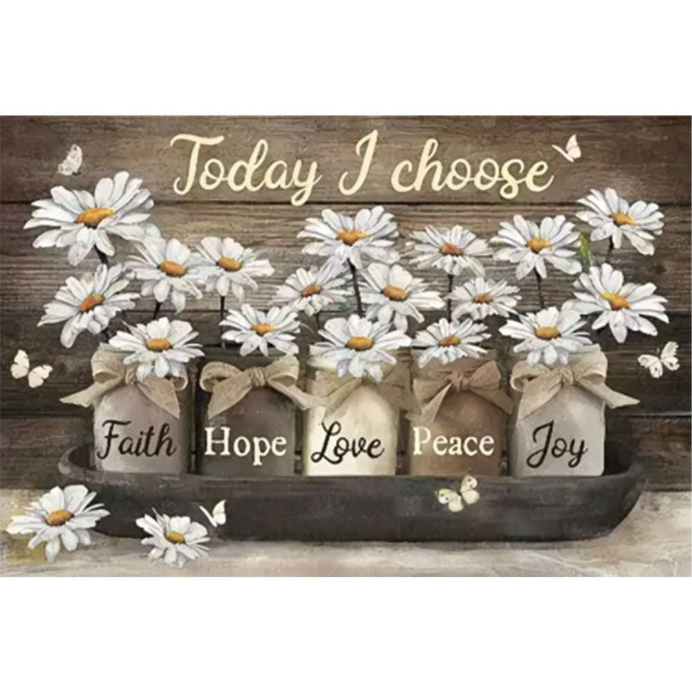 Diamond Painting - Full Round - Flower language of calligraphy and painting (60*40CM)