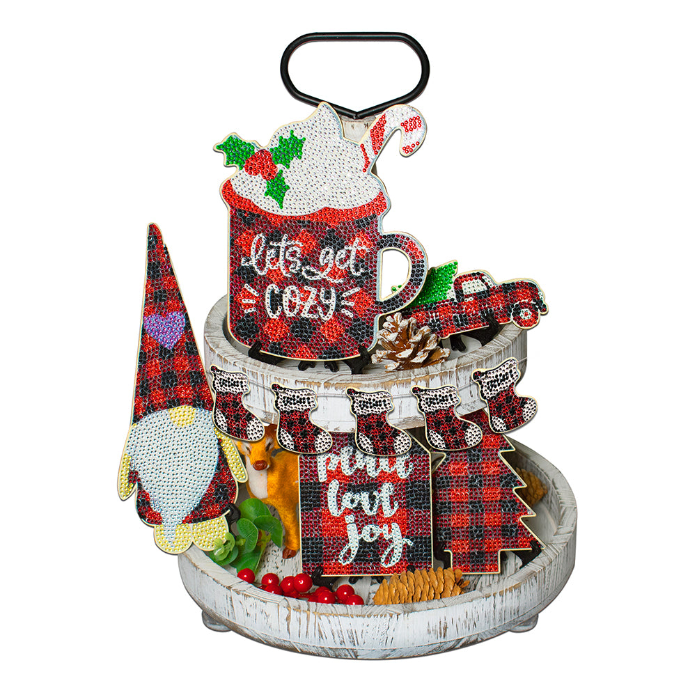 Desktop Diamond Painting Ornament Xmas Ornament Table Top Diamond Painting Decor