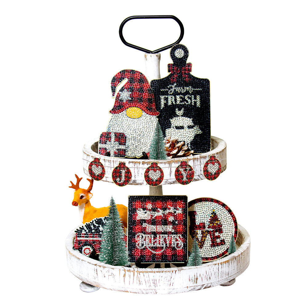 Desktop Diamond Painting Ornament Xmas Ornament Table Top Diamond Painting Decor