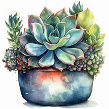 Load image into Gallery viewer, Diamond Painting - Full Round - succulent plants (30*30CM)
