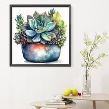 Load image into Gallery viewer, Diamond Painting - Full Round - succulent plants (30*30CM)
