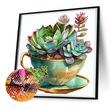 Load image into Gallery viewer, Diamond Painting - Full Round - succulent plants (30*30CM)
