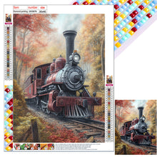 Load image into Gallery viewer, Diamond Painting - Full Square - forest train (30*40CM)
