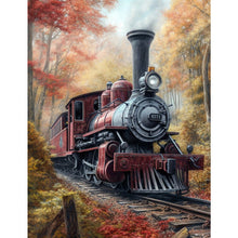 Load image into Gallery viewer, Diamond Painting - Full Square - forest train (30*40CM)
