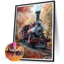 Load image into Gallery viewer, Diamond Painting - Full Square - forest train (30*40CM)
