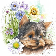 Load image into Gallery viewer, Diamond Painting - Full Round - cute puppy (30*30CM)
