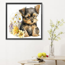 Load image into Gallery viewer, Diamond Painting - Full Round - cute puppy (30*30CM)
