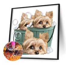 Load image into Gallery viewer, Diamond Painting - Full Round - cute puppy (30*30CM)
