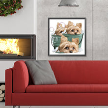 Load image into Gallery viewer, Diamond Painting - Full Round - cute puppy (30*30CM)
