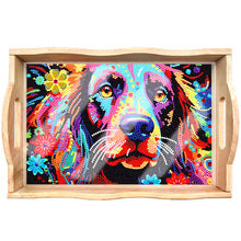 Load image into Gallery viewer, Diamond Painting Nesting Food Trays with Handle Coffee Table Tray (Dog)
