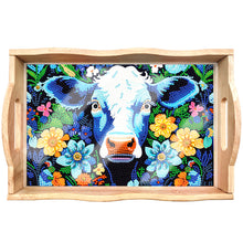 Load image into Gallery viewer, Diamond Painting Nesting Food Trays with Handle Coffee Table Tray (Cow)
