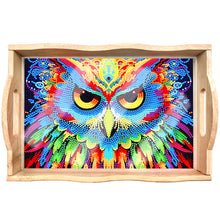 Load image into Gallery viewer, Diamond Painting Nesting Food Trays with Handle Coffee Table Tray (Owl)
