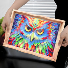 Load image into Gallery viewer, Diamond Painting Nesting Food Trays with Handle Coffee Table Tray (Owl)
