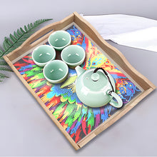 Load image into Gallery viewer, Diamond Painting Nesting Food Trays with Handle Coffee Table Tray (Owl)
