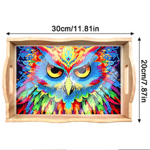 Load image into Gallery viewer, Diamond Painting Nesting Food Trays with Handle Coffee Table Tray (Owl)
