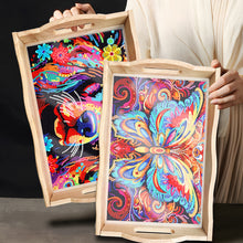 Load image into Gallery viewer, Diamond Painting Nesting Food Trays with Handle Coffee Table Tray (Butterfly)
