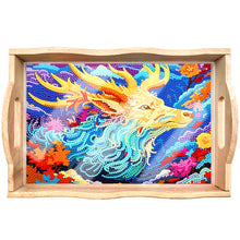 Load image into Gallery viewer, Diamond Painting Nesting Food Trays with Handle Coffee Table Tray (Dragon)
