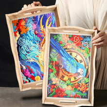 Load image into Gallery viewer, Diamond Painting Nesting Food Trays with Handle Coffee Table Tray (Dragon)
