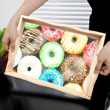Load image into Gallery viewer, Diamond Painting Nesting Food Trays with Handle Coffee Table Tray (Doughnut)
