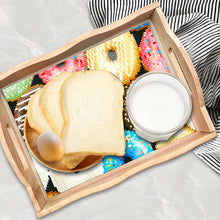 Load image into Gallery viewer, Diamond Painting Nesting Food Trays with Handle Coffee Table Tray (Doughnut)
