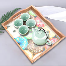 Load image into Gallery viewer, Diamond Painting Nesting Food Trays with Handle Coffee Table Tray (Doughnut)
