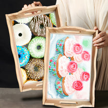 Load image into Gallery viewer, Diamond Painting Nesting Food Trays with Handle Coffee Table Tray (Doughnut)
