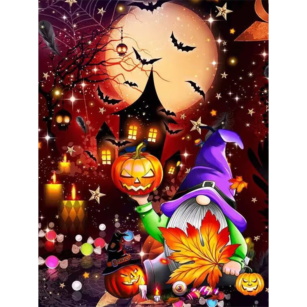 Diamond Painting - Full Round - Funny Halloween (30*40CM)