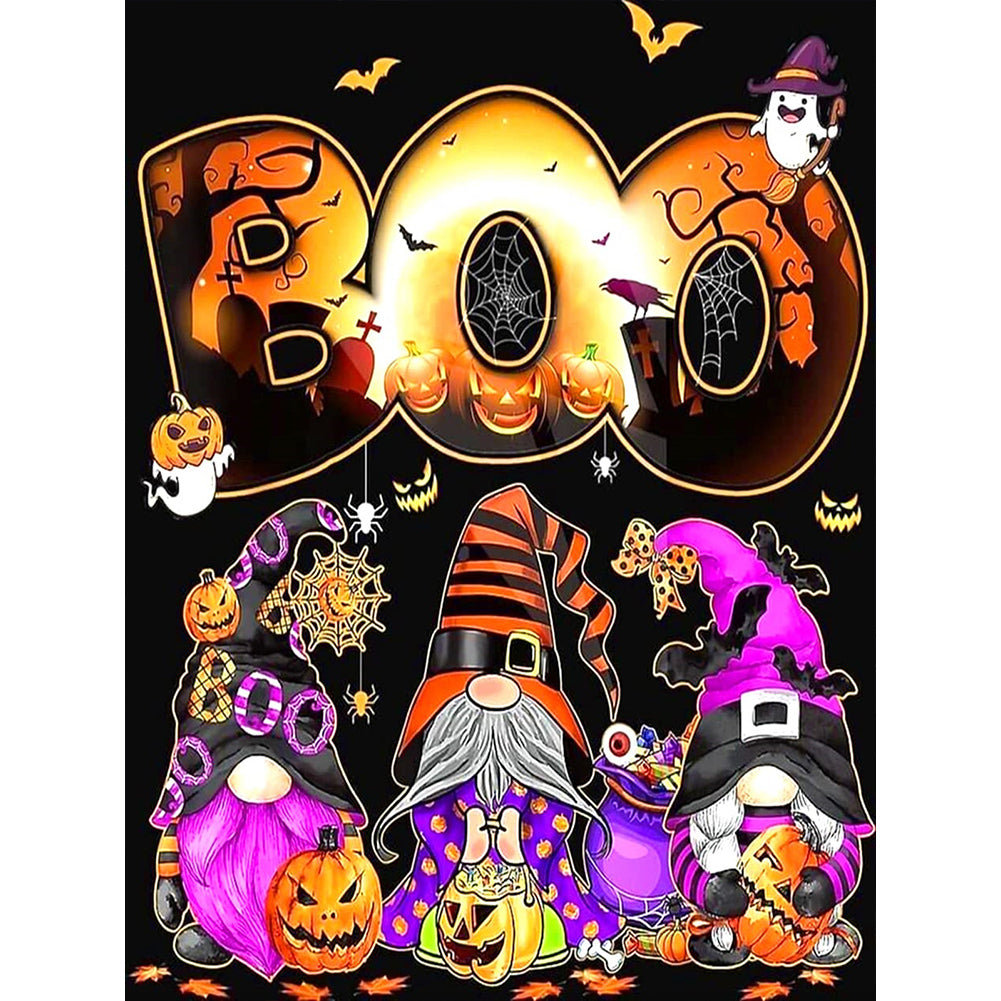 Diamond Painting - Full Round - Funny Halloween (30*40CM)