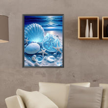 Load image into Gallery viewer, Diamond Painting - Full Round - Coast blue seashells (30*40CM)
