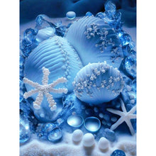 Load image into Gallery viewer, Diamond Painting - Full Round - Coast blue seashells (30*40CM)
